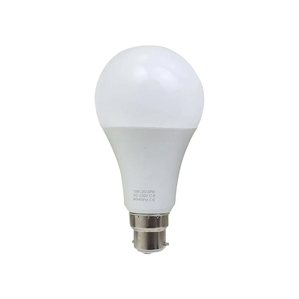 B22 15W LED Non Dimmable Energy Saving Light Bulbs - Warm White
