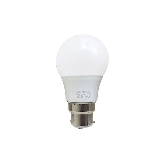 B22 5W LED Non Dimmable Energy Saving Light Bulbs - Warm White