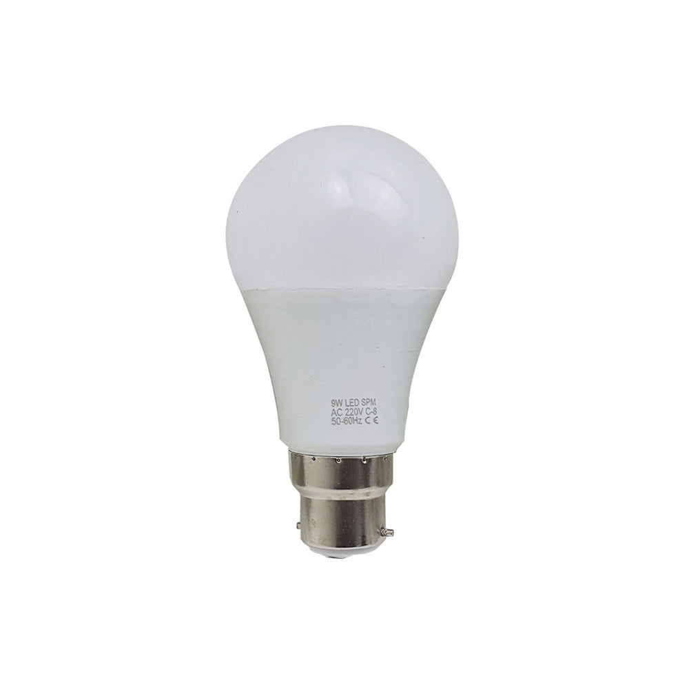 B22 9W LED Non Dimmable Energy Saving Light Bulbs - Warm White