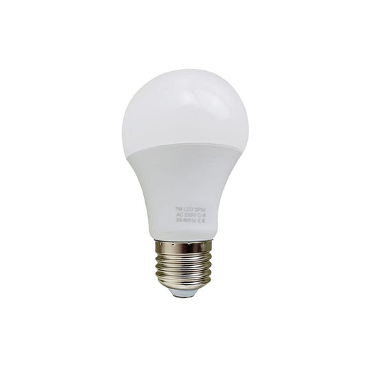 E27 7W LED Non Dimmable Energy Saving Light Bulbs - Warm White