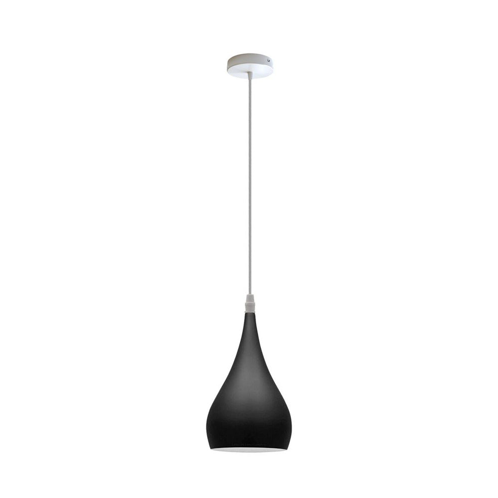 Black & White Teardrop Pendant Light
