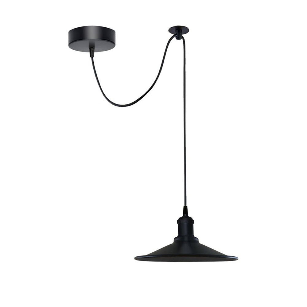 Black Vintage Adjustable Pendant Light - Without Bulb