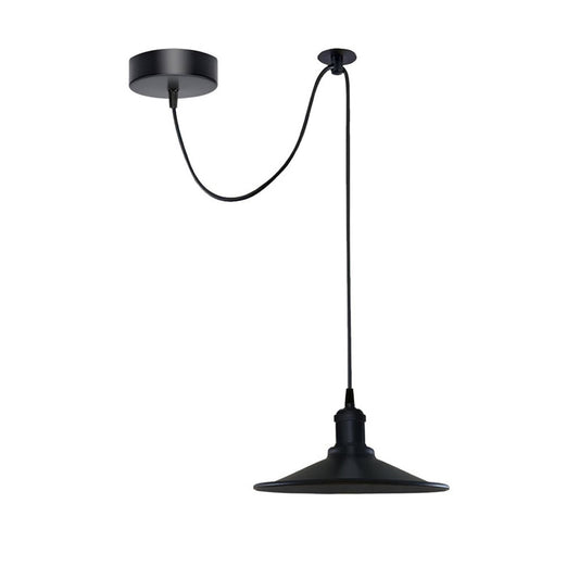 Black Vintage Adjustable Pendant Light - Without Bulb