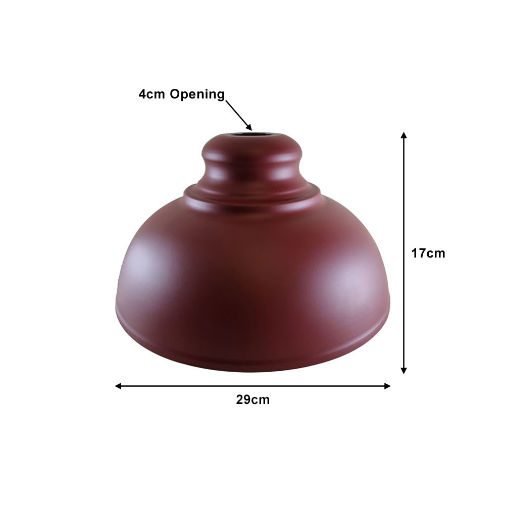 Burgundy Dome Vintage Light Shade - Medium - 5 Pack