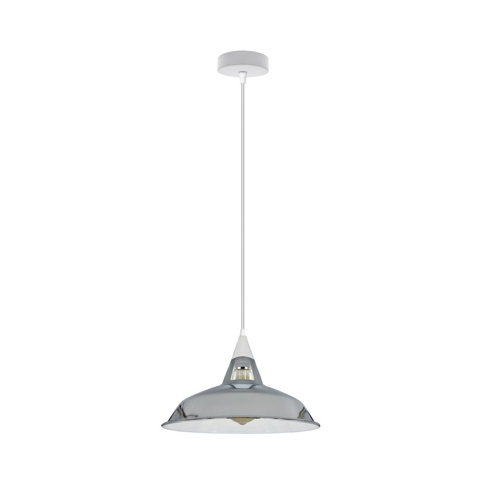 Barn Style Industrial Pendant Light in 5 Colours - Without Chain