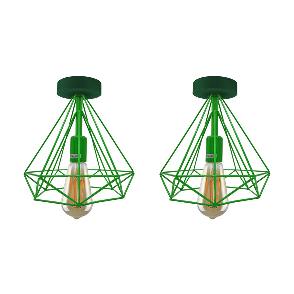Diamond Cage Ceiling Lights - 2 Pack