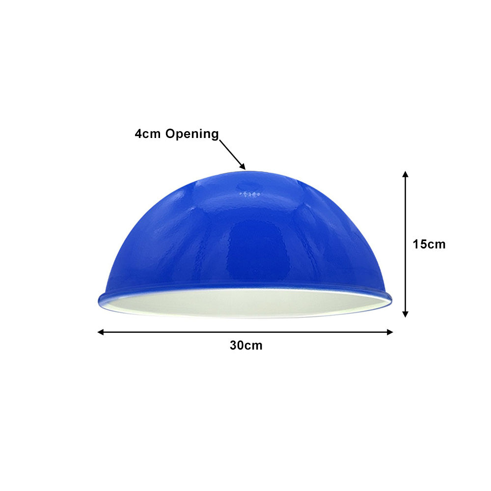 Navy Blue Dome Light Shade - Medium