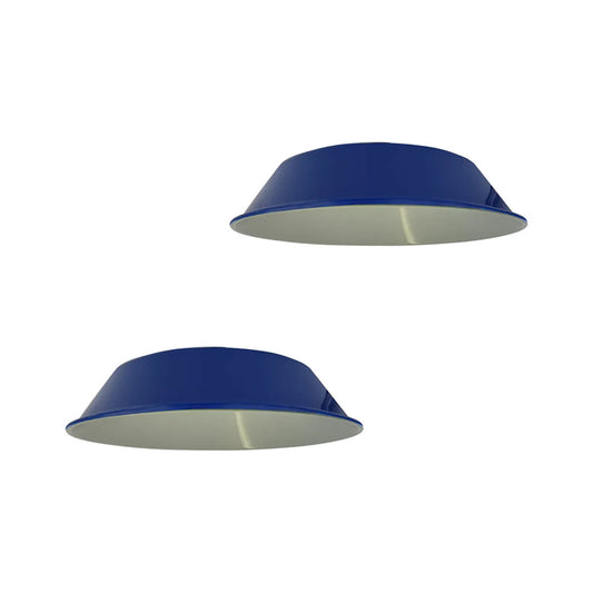 Navy Blue Bowl Industrial Retro Light Shade - 2 Pack