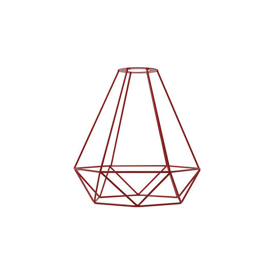 Red Diamond Cage Light Shade