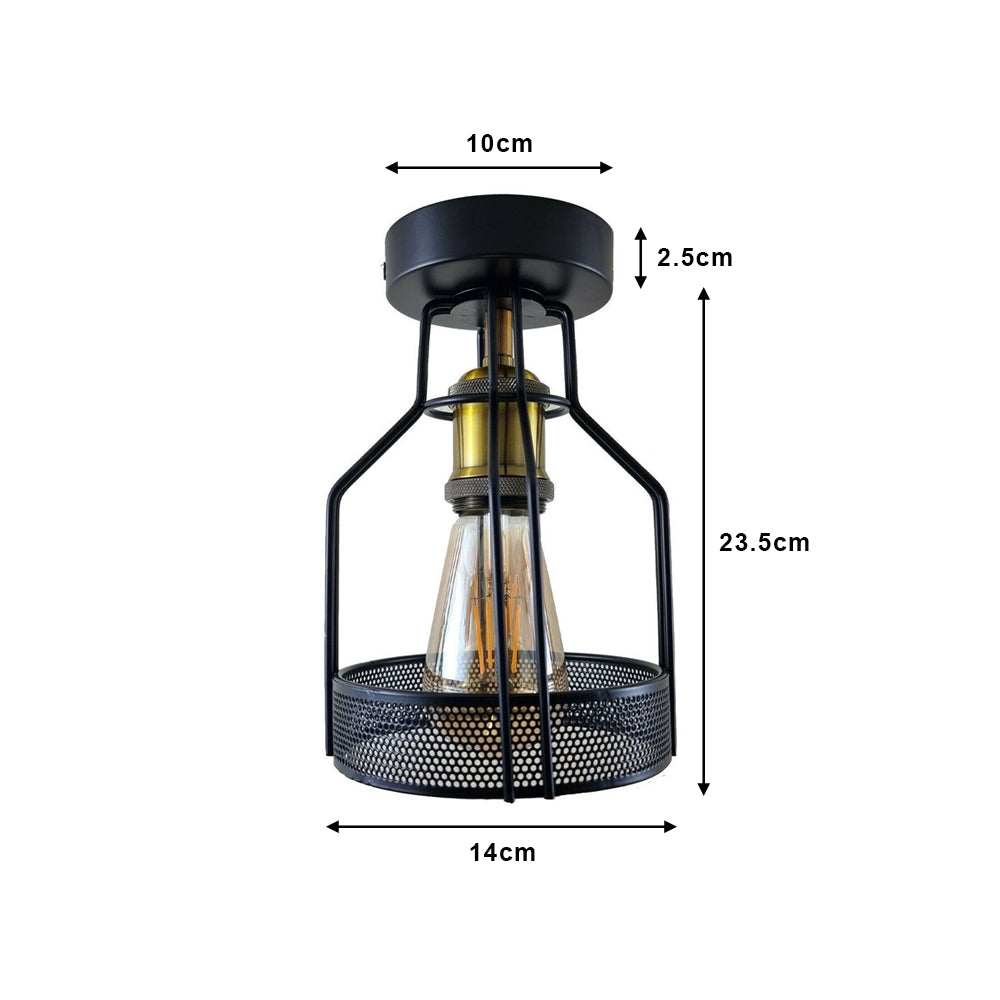 Bird Cage Ceiling Light - Flush Mounted