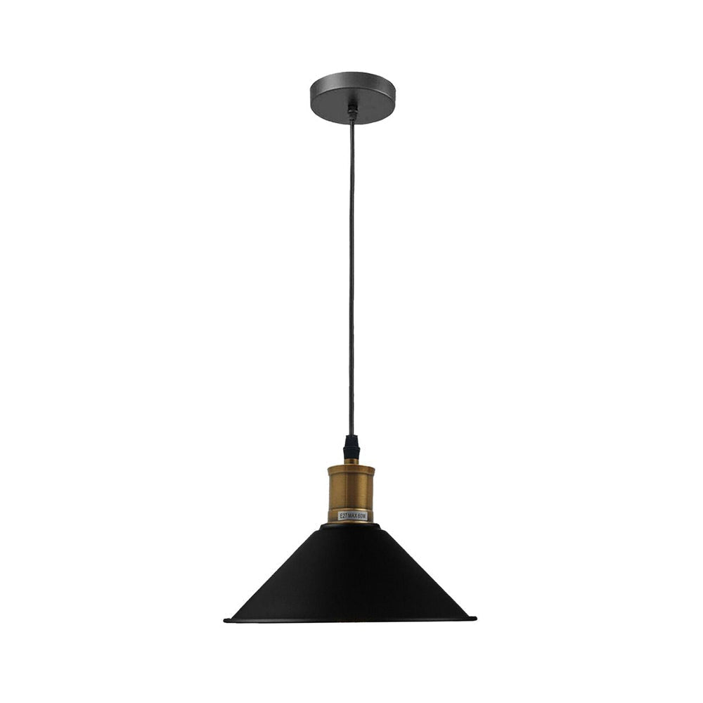 Cone Industrial Style Black Pendant Light