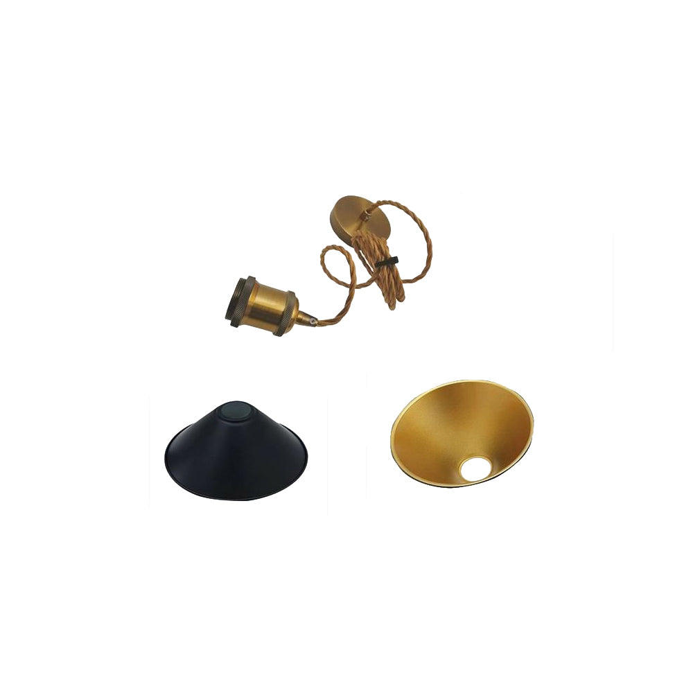 Black Cone Vintage Pendant Light