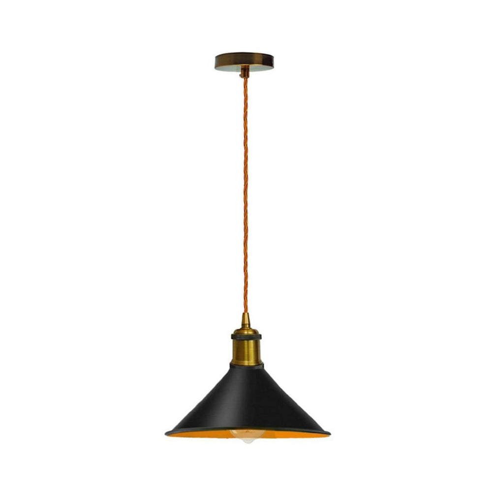 Black Cone Vintage Pendant Light