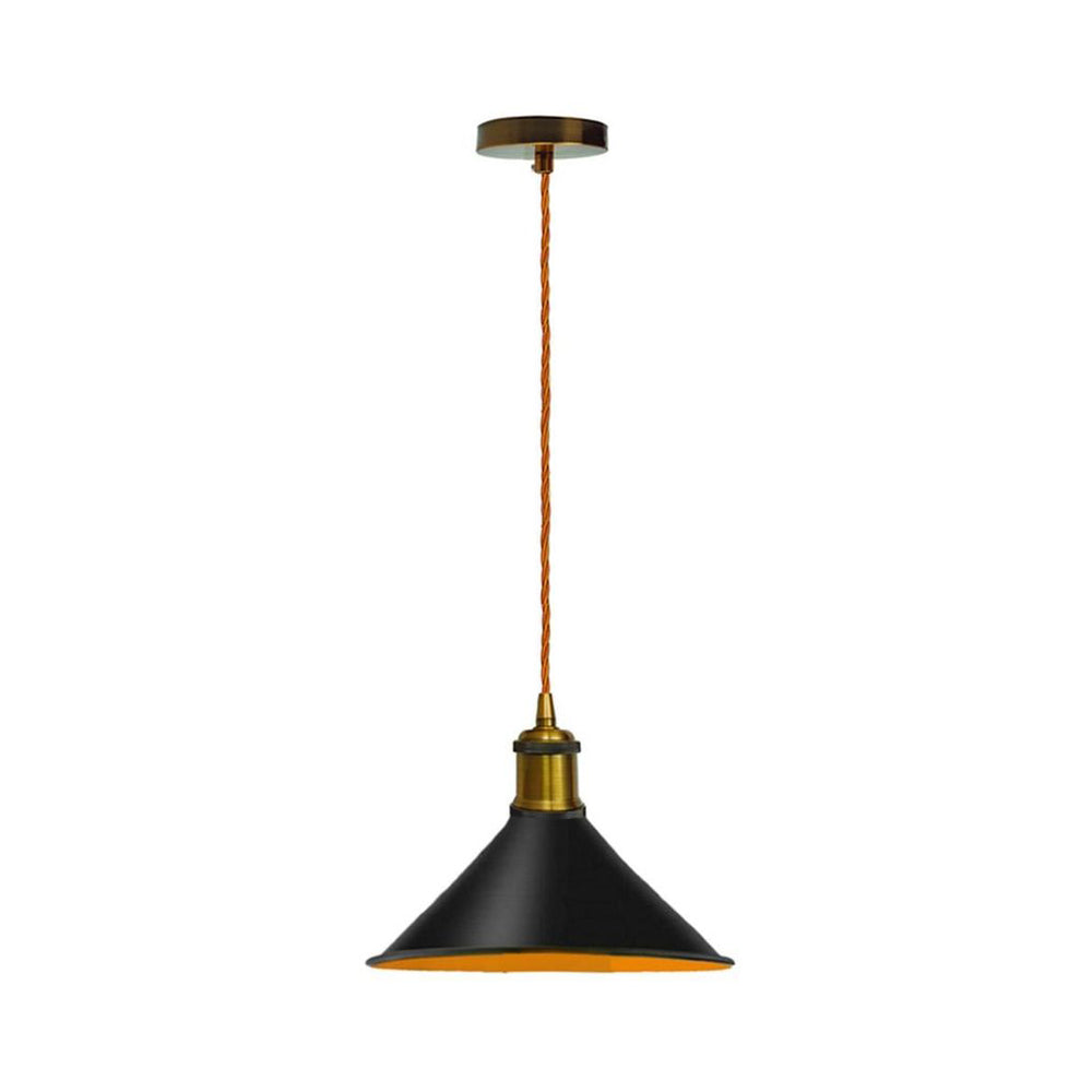 Black Cone Vintage Pendant Light