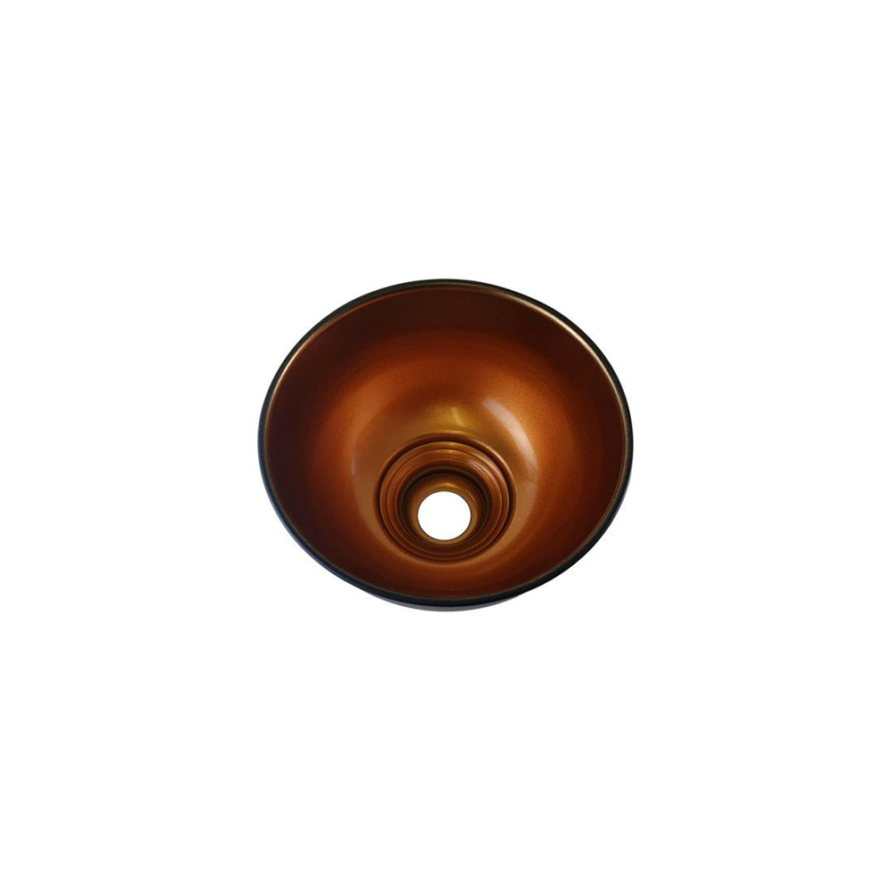 Black (Dark Gold Inner) Dome Vintage Light Shade - Small