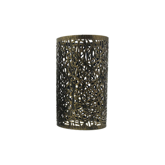 Brushed Brass Retro Cylinder Light Shade
