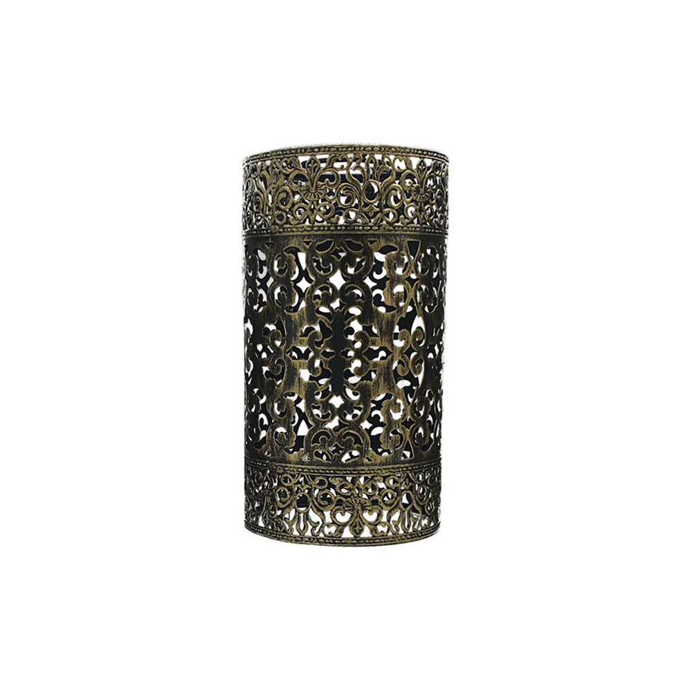 Brushed Brass Vintage Cylinder Light Shade