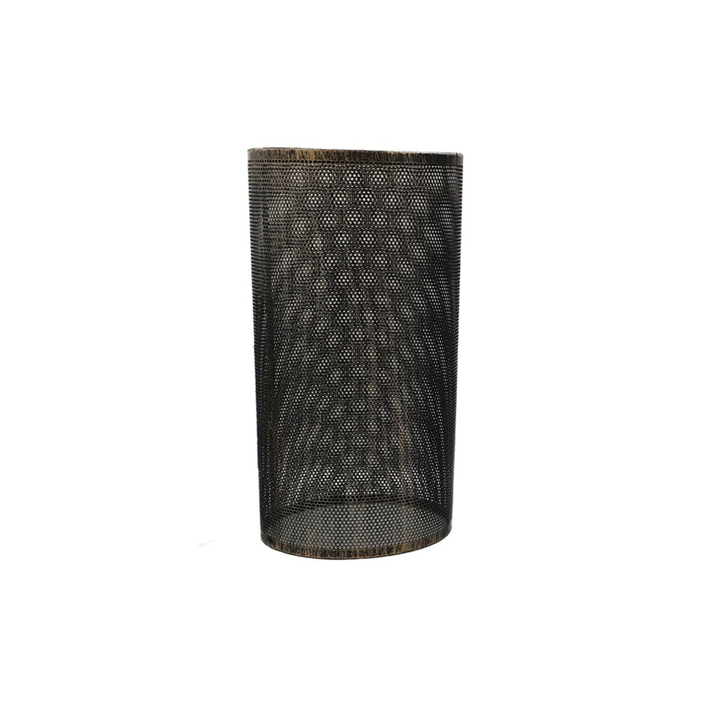 Brushed Copper Cage Cylinder Light Shade