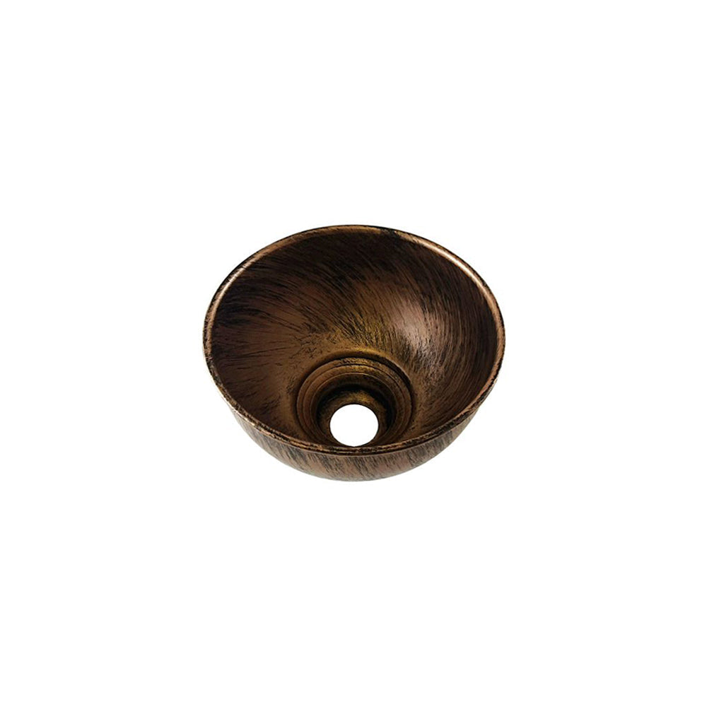 Brushed Copper Dome Vintage Light Shade - Small