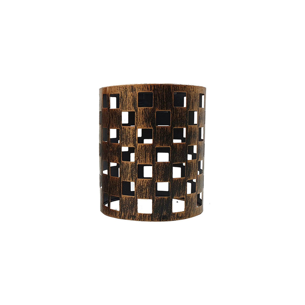 Check Style Cylinder Light Shade