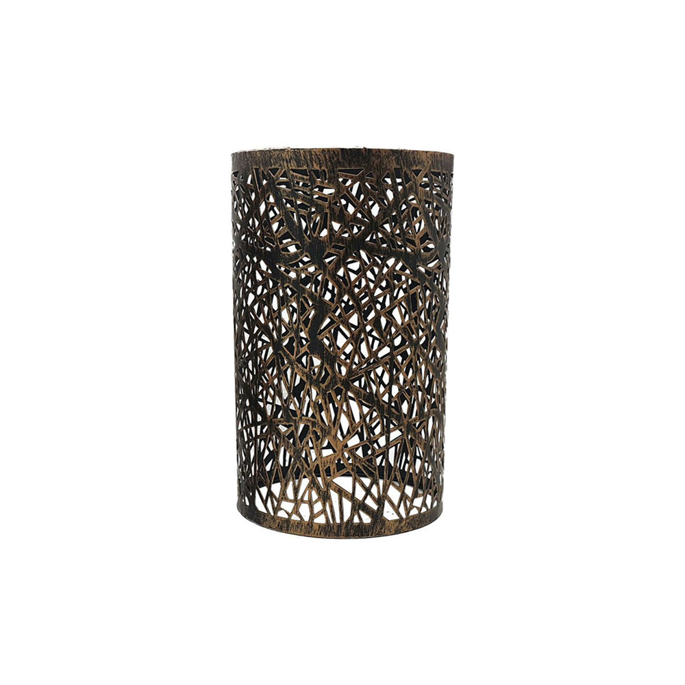 Brushed Copper Retro Cylinder Light Shade