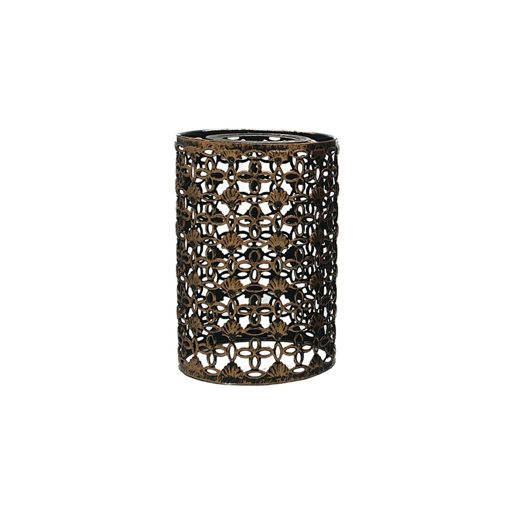 Brushed Copper Antique Style Cylinder Light Shade