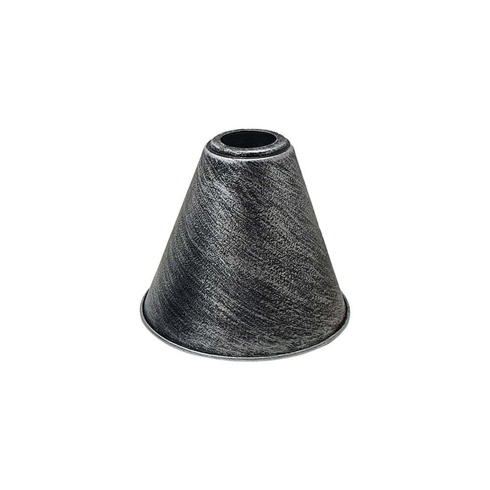 Brushed Silver Tall Cone Light Shade