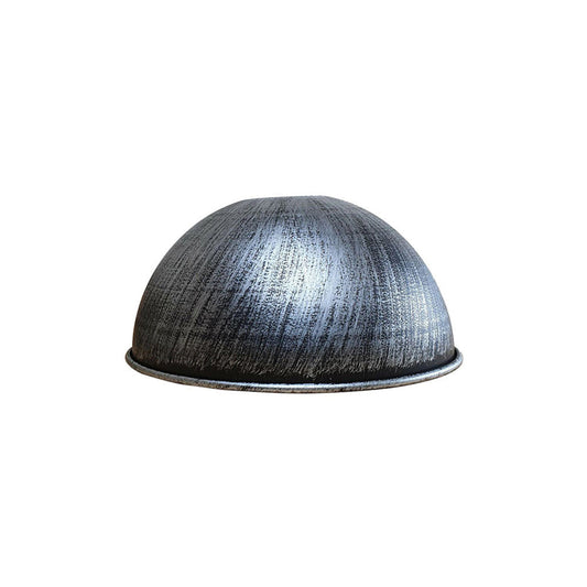 Brushed Silver Dome Light Shade - Small