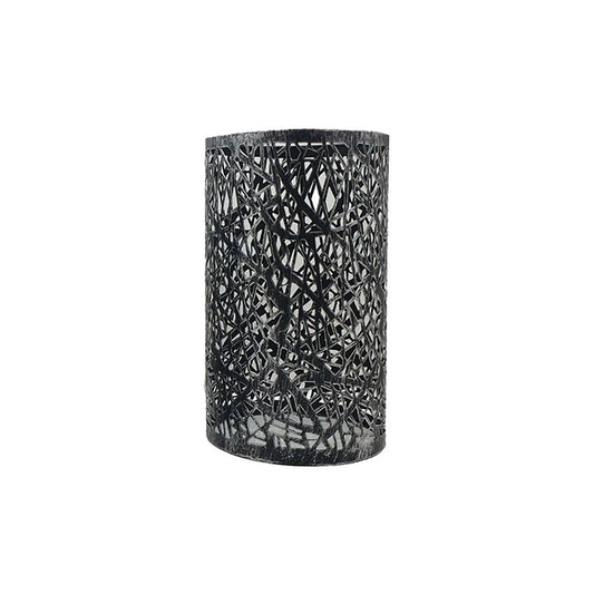Brushed Silver Retro Cylinder Light Shade