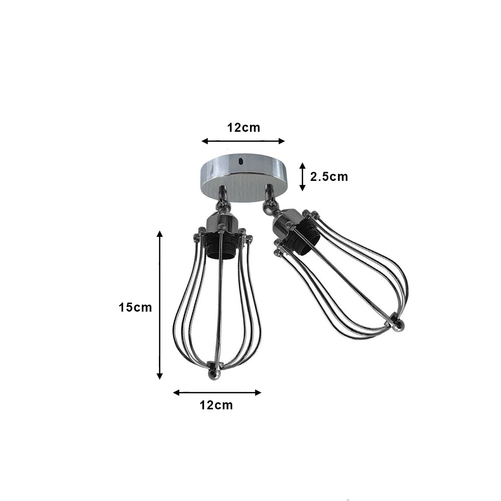 Cage Ceiling Light - Flush Mounted