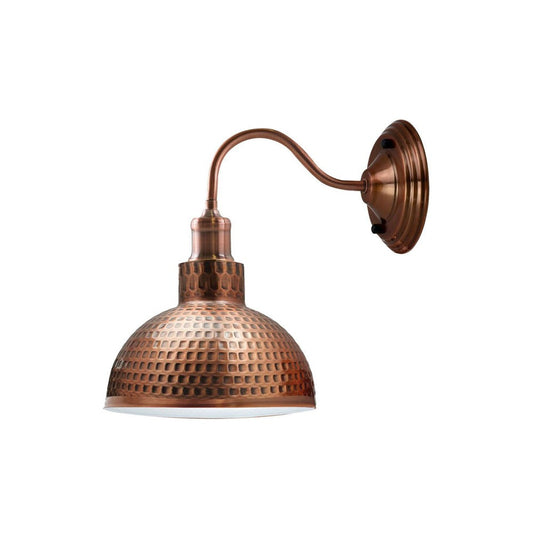 Copper Vintage Swan Neck Wall Light