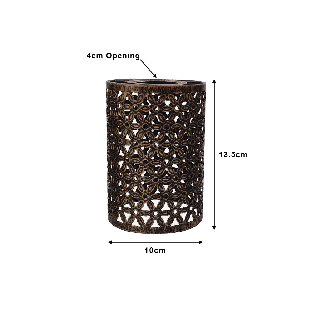 Black Floral Cylinder Light Shade