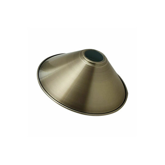 Green Brass Cone Light Shade