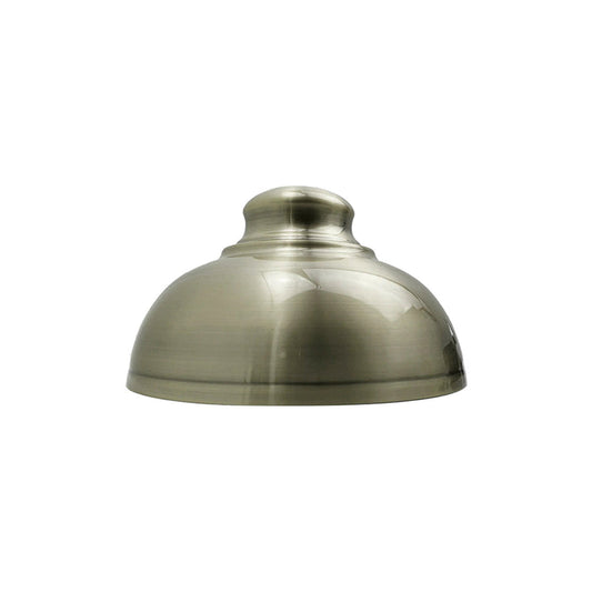 Green Brass Dome Vintage Light Shade - Medium