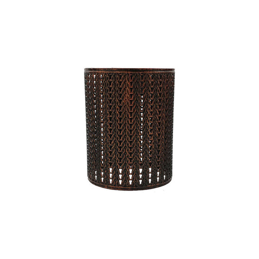 Rustic Red Contemporary Cylinder Light Shade