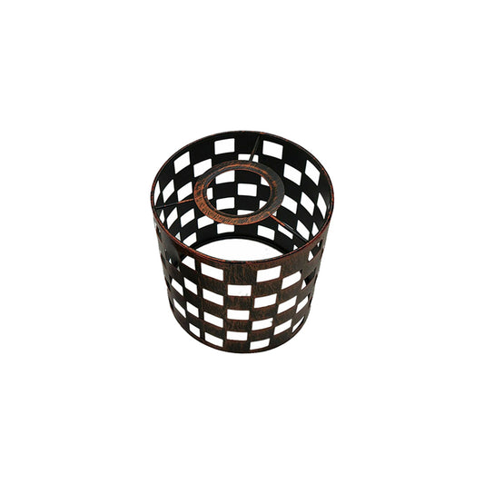 Check Style Cylinder Light Shade
