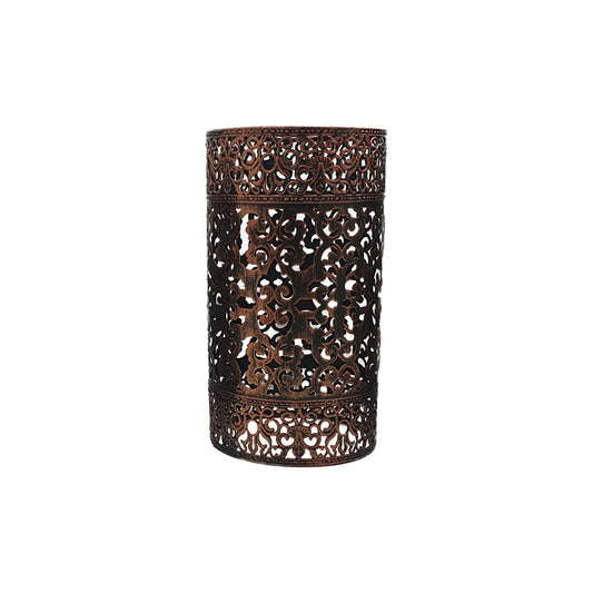 Rustic Red Vintage Cylinder Light Shade