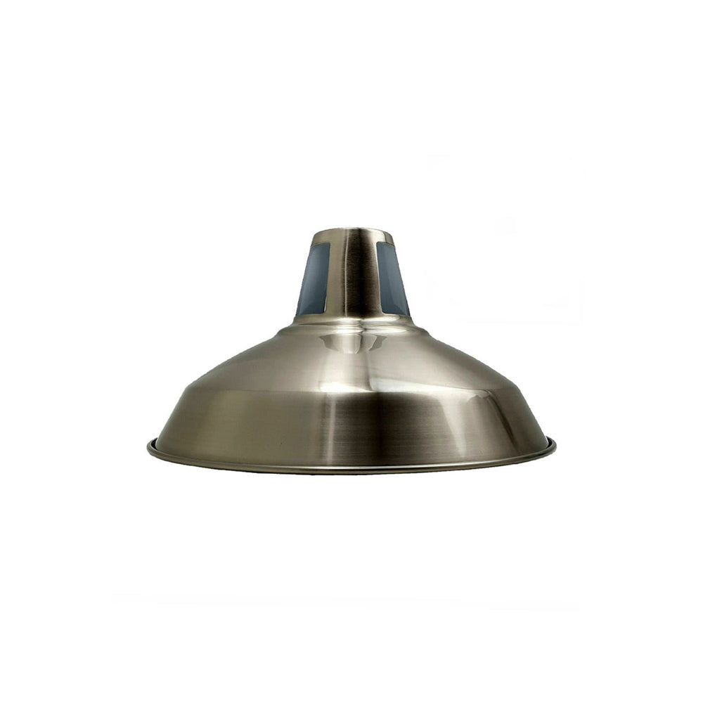 Satin Nickel Barn Industrial Light Shade