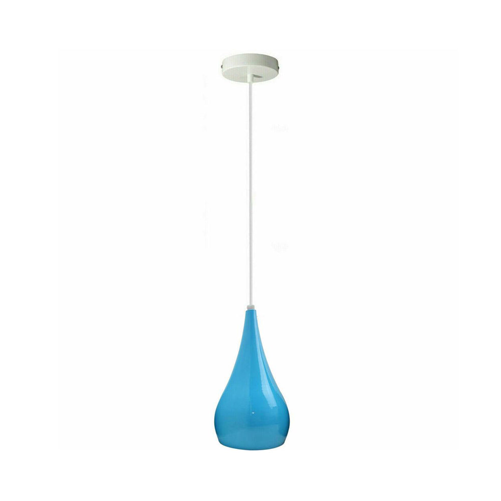 Sky Blue Teardrop Pendant Light
