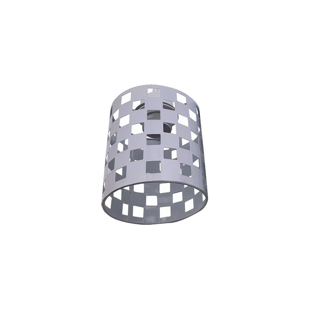 Check Style Cylinder Light Shade