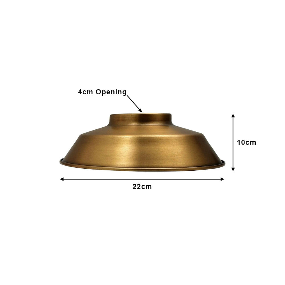 Black (Black Inner) Bowl Industrial Light Shade
