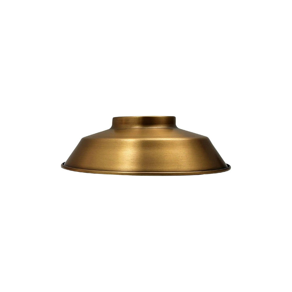 Yellow Brass Bowl Industrial Light Shade