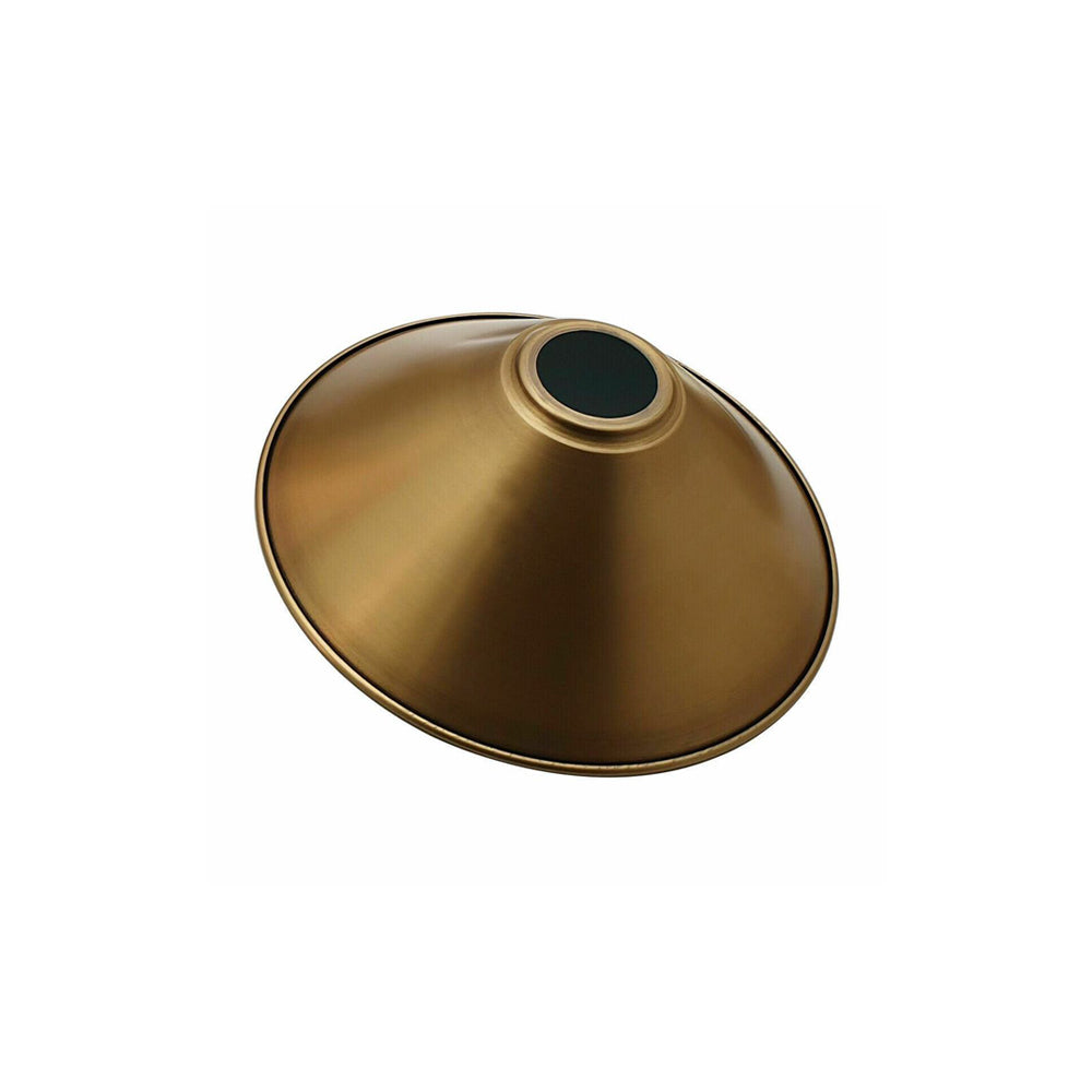 Yellow Brass Cone Light Shade