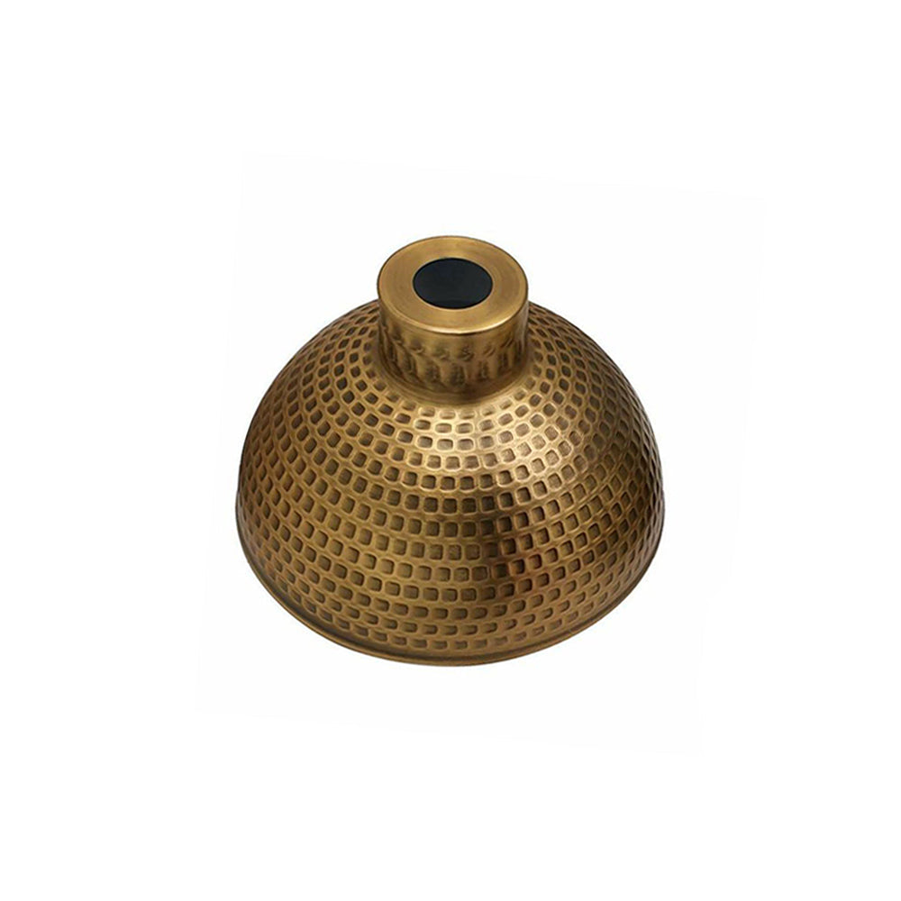 Yellow Brass Dome Retro Ceiling Light Shade