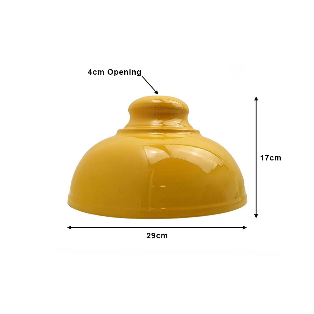 Brushed Brass Dome Vintage Light Shade - Medium