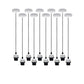 10 Pack Industrial White Pendant Light Fittings - Without Bulbs