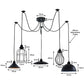 Black Spider 5 Pendant Ceiling Light