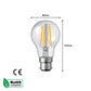 A60 B22 / E27 - 4W / 8W Edison Dimmable LED Bulbs - Vintage Amber / Cool White - 2 Pack