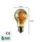 A60 B22 / E27 - 4W / 8W Edison Dimmable LED Bulbs - Vintage Amber / Cool White - 2 Pack