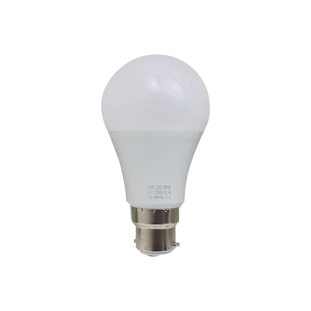 B22 12W LED Non Dimmable Energy Saving Light Bulbs - Cool White 6000K